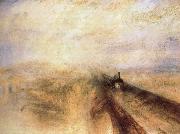Joseph Mallord William Turner Rain,Steam and Speed-the Great Western Spain oil painting artist